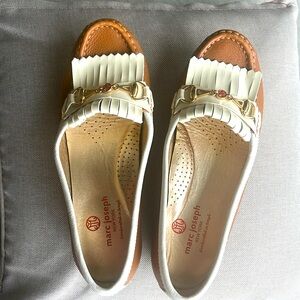 NWOT Marc-Joseph Victory Blvd Golf Shoe - Camel Tumbled